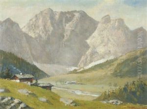 Almlandschaft Mit Herzogswand Almlandschaft Mit Herzogswand