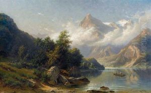 Am Vierwaldstattersee - Urirotstock Von Der Tellsplatte by Niklaus von Pfyffer