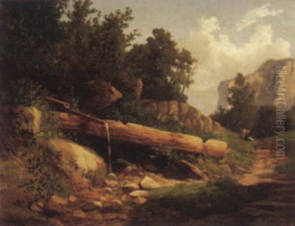 Brunnen Auf Der Alp - view 1