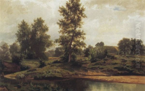 Bachlandschaft Mit Eiche - view 1