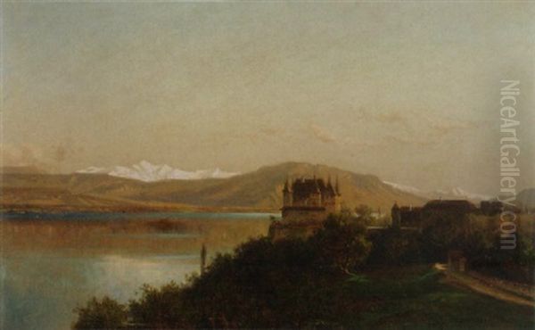 Schloss Nyon Mit Blick Auf Genfersee - view 1