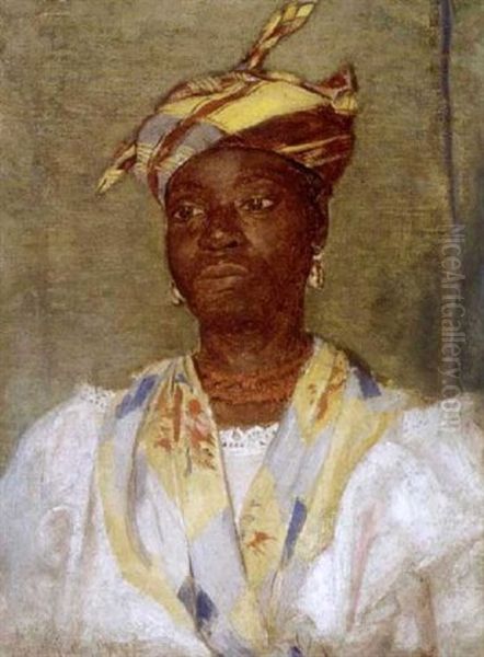 Woman With Coral Necklace - view 1