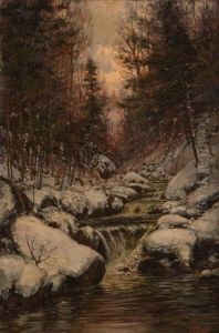 Winter In The White Mountains, New Hampshire by William Preston Phelps