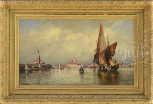 Grand Canal With Doges Palace And St Marks by William Preston Phelps
