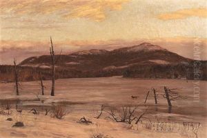 Winter Landscape With A Lone Fox