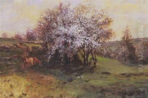 A Cardinal Amongst The Blossoms by William Preston Phelps