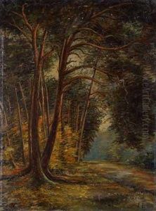 Am Pflanzengarten Im Schwanheimer Wald by Johann Daniel Bode