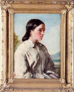 Joven Con Vestido Blanco by John Philip