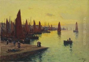 A Breton Harbour by Paul Philippe