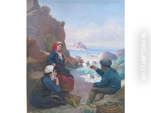 Fisherfolk, Brittany by Paul Philippe