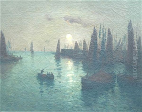 Retour De Peche Soleil Couchant - view 1