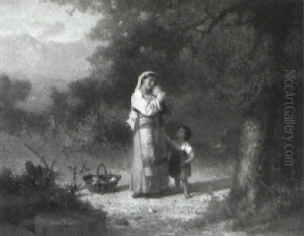 Mother And Her Children - view 1