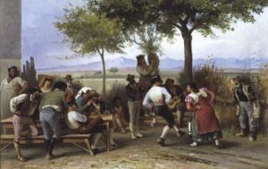Italiaans Volksfeest by Leon Philippet