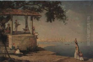 Terrasse Au Bord De L'eau by Augustine Philippon
