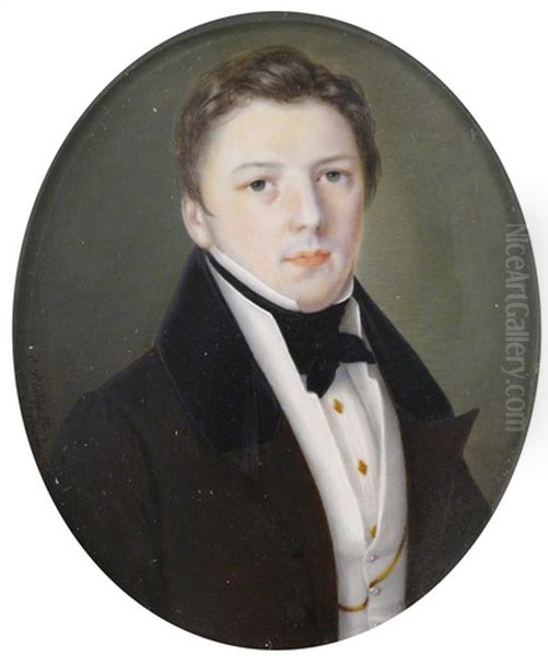 A Gentleman, Head And Shoulders, Facing Right - view 1