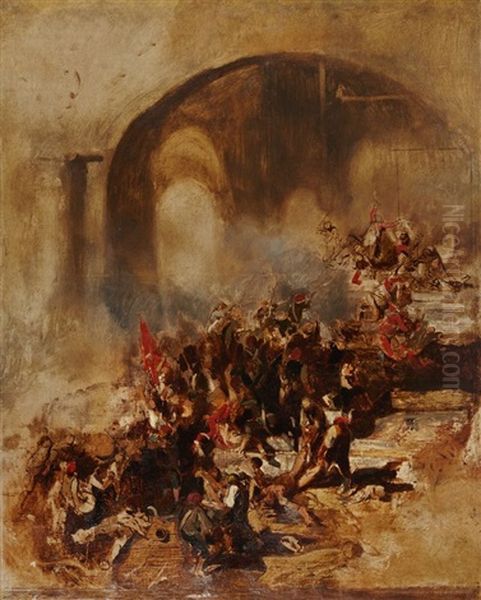 Le Massacre Des Gardes Suisses Lors De La Prise Des Tuileries (10 Aout 1792) - view 1