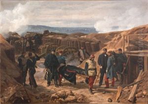 L'adieu A Maurice Etcheverry by Henri Felix Emmanuel Philippoteaux