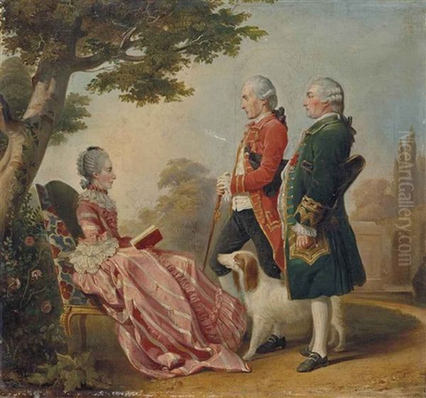 La Marquise De Pons, Le Chevalier De Durfort Et Monsieur De Margerie (after Louis De Carrogis) - view 1