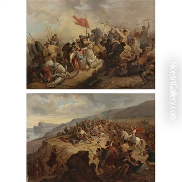 Two Scenes Of Battle - view 1