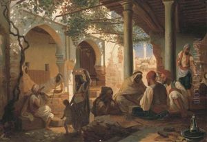 Chez Le Marchand De Cafe Dans Une Rue A Alger