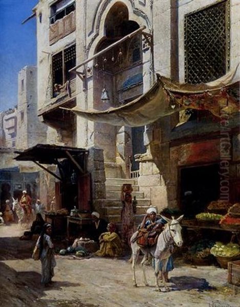 Scene De Marche Au Caire - view 1
