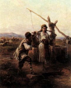 At The Well by Paul Dominique Philippoteaux