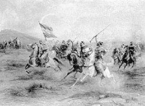 Battle Scene by Paul Dominique Philippoteaux
