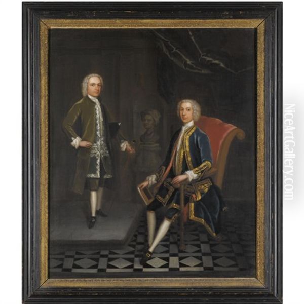 London Portrait Of Two Gentlemen - view 1