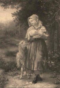 The Shepherdess by Frank Albert Philips