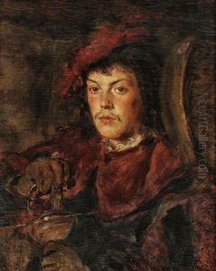 Portrat Von Einem Jungen Mann by Hermann Philips
