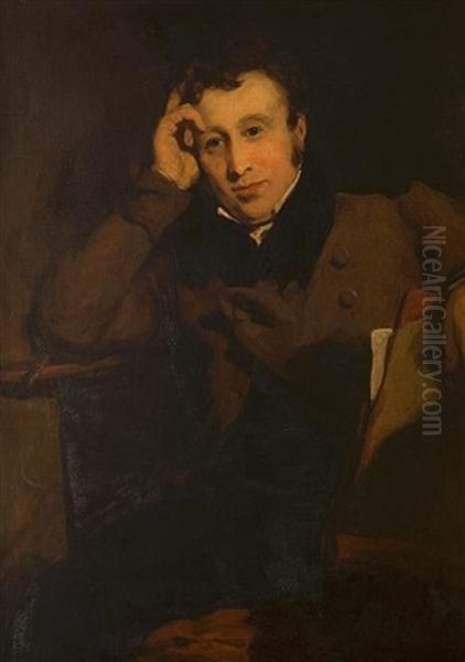 Portrait Of A Young Gentleman, Seated, A Folio Under One Arm - view 1