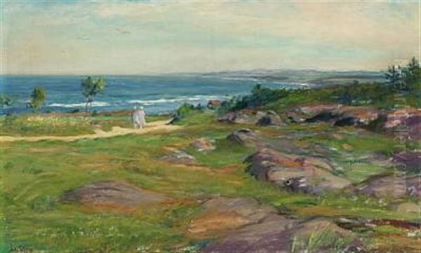 Coastal Scene With Persons - view 1