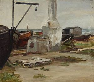 Harbour Scene by Sally Nikolai Philipsen