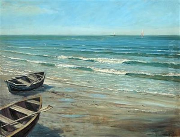 Seascape With Sail Ships - view 1