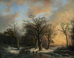 Romantische Winterlandschaft by Willem Bodemann
