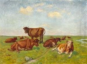 Cows Grazing On Saltholm