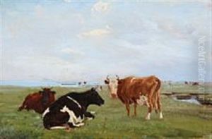 Koer Pa Saltholm. Tre Koer, Der Tygger Drov Koer Pa Saltholm. Tre Koer, Der Tygger Drov