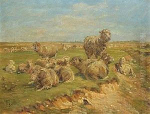 Sheep In The Field by Theodor Esbern Philipsen