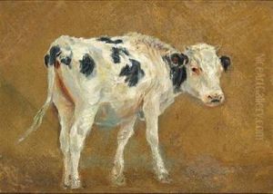A Black Mottled Calf by Theodor Esbern Philipsen
