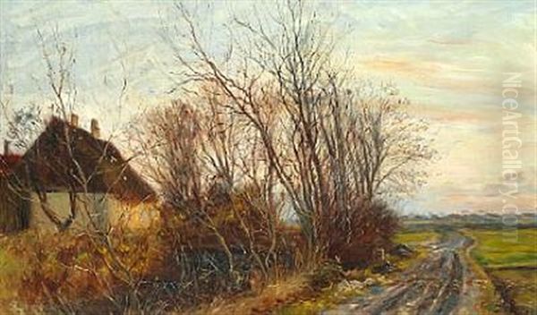 Rough Road Near A House At Sunset, Kastrup - view 1