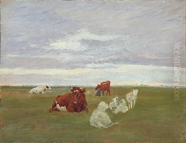 Koer Og Faar Paa Saltholm - view 1