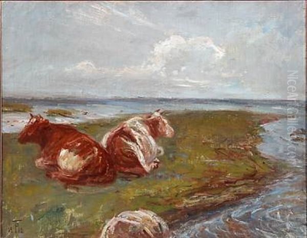 Landscape With Cows, Presumably On Saltholm - view 1