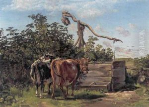 Koer Ved Et Vantrug Koer Ved Et Vantrug