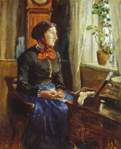Interior Fra Ferd. Jensens Gard Pa Salthom 1884