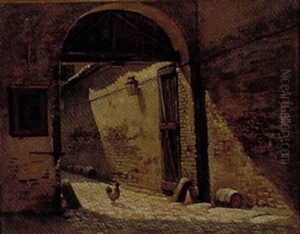 Indkorsel Til Gaestgivergarden Sjaelland, Kobenhavn 1870 - view 1