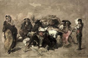 Muchachos Jugando A Torear (boceto Para El Cuadro Homonimo De La National Gallery Of Scotland)