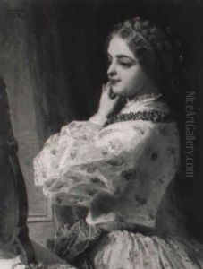 A Lady At A Mirror by John Phillip