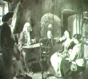 Figures In A Cottage Interior by John Phillip
