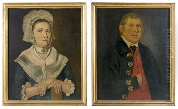 Pair Of Half-length Portraits - view 1