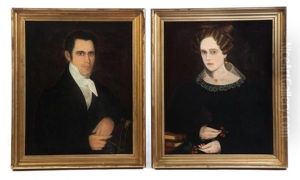 Pair Of Portraits by Ammi Phillips